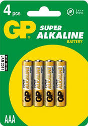 Батарейка GP AAA LR3 Super Alcaline * 4 (24A-U4 \/ GP24A-2UE4)