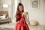 Колекційна лялька Барбі Святкова 2017 - Червоне плаття Блондинка, фото 3