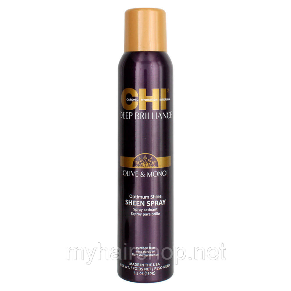 Спрей-блиск для волосся CHI Deep Brilliance Optimum Shine Sheen Spray 74г, фото 1