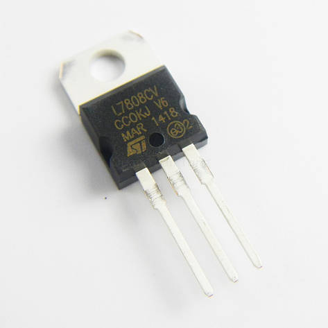 Мікросхема L7808CV L7808 (8,0 V &1,5 A) TO-220, фото 1