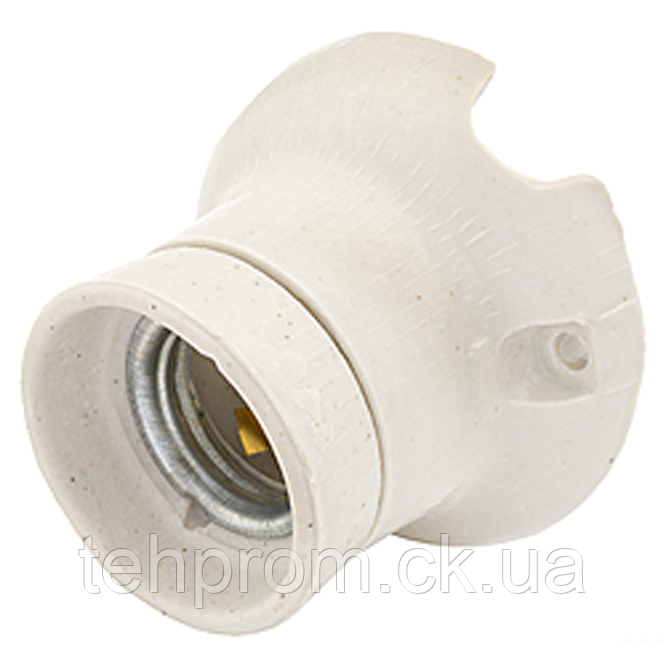 Патрон керамічний Е27 фланцевий похилий