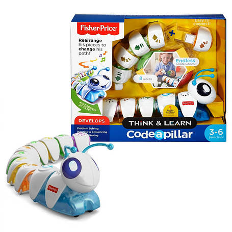 Интерактивная гусениця Соединяй и запускай, Fisher-Price (DKT39), фото 2