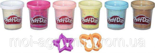 Пластилін Play-Doh 6 баночок з конфеті B3423
