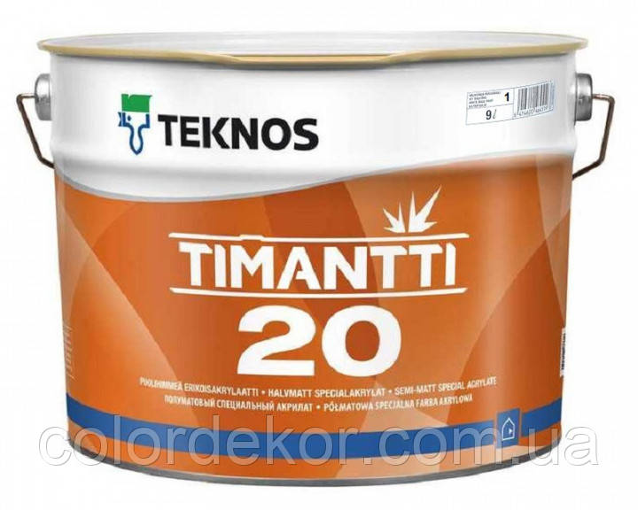 Фарба для вологих приміщень TEKNOS TIMANTTI 20 антисептична 9 л