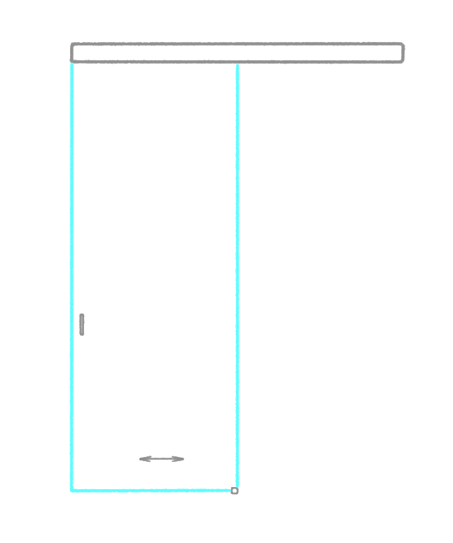 SSGA-1 Розсувні двері зі скла - Скляна розсувна перегородка