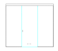 SSGA-5 Раздвижная дверь из стекла - Стеклянная раздвижная перегородка