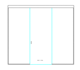 SSGA-5 Розсувні двері зі скла - Скляна розсувна перегородка