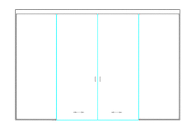 SSGA-6 Розсувні двері зі скла - Скляна розсувна перегородка