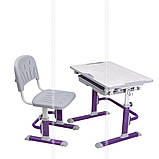 Дитяча парта, що росте, зі стільчиком Cubby LUPIN Purple, фото 2