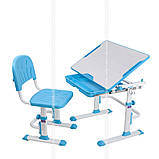 Дитяча парта, що росте, зі стільчиком Cubby LUPIN Blue + лампа Cubby Ma3, фото 3