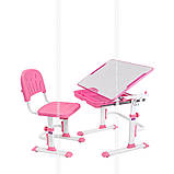 Дитяча парта, що росте, зі стільчиком Cubby LUPIN Pink+лампа Cubby Ma3, фото 3