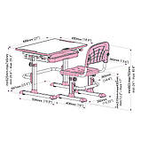 Дитяча парта, що росте, зі стільчиком Cubby LUPIN Pink+лампа Cubby Ma3, фото 8