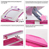 Розширююча парта для дому Cubby KARO Pink+лампа Cubby Ma3, фото 4