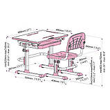 Розширююча парта для дому Cubby KARO Pink+лампа Cubby Ma3, фото 9