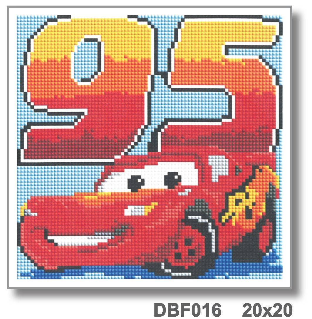 

Алмазна мозаїка "Тачки" 20*20 см