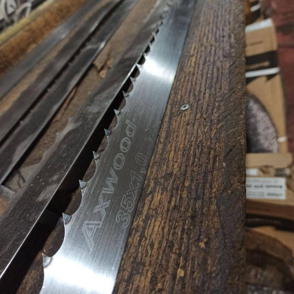 

Полотно по дереву GreaTool axwood 35x1 углеродистая сталь КАЛЁНЫЙ зуб 1030 для пилорамы