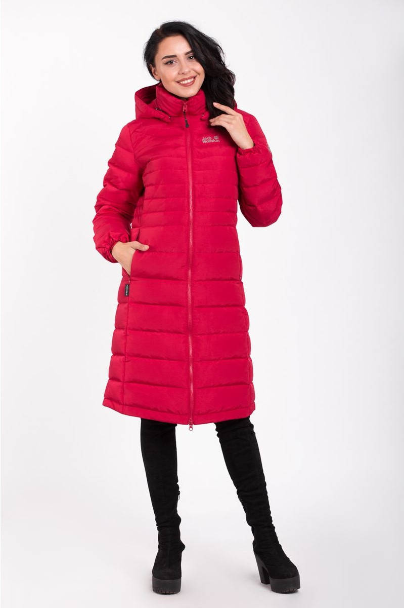 

Женский пуховик Jack Wolfskin Helium Down Coat 1201511-41 красный