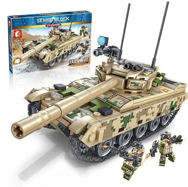 

Детский Конструктор Sembo Block Танк 432 детали подвижная гусеничная цепь (105562)