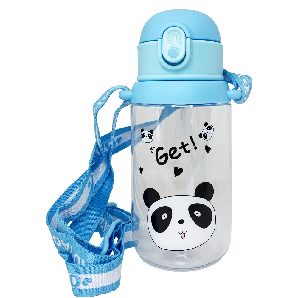 

Поильник с трубочкой Панда (550 мл.), Фиолетовый