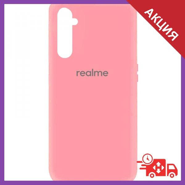 

Оригинальный Silicone Cover чехол на RealMe 6 Pro / Реалми 6 Про, Розовый