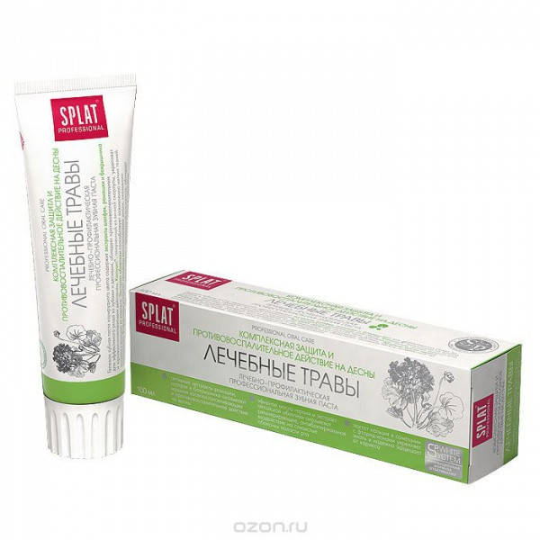 

Зубная паста защита от бактерий и кариеса Splat Professional Medical Herbs, 100 мл