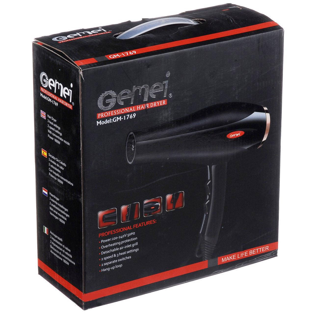

Фен для волос Gemei GM 1769
