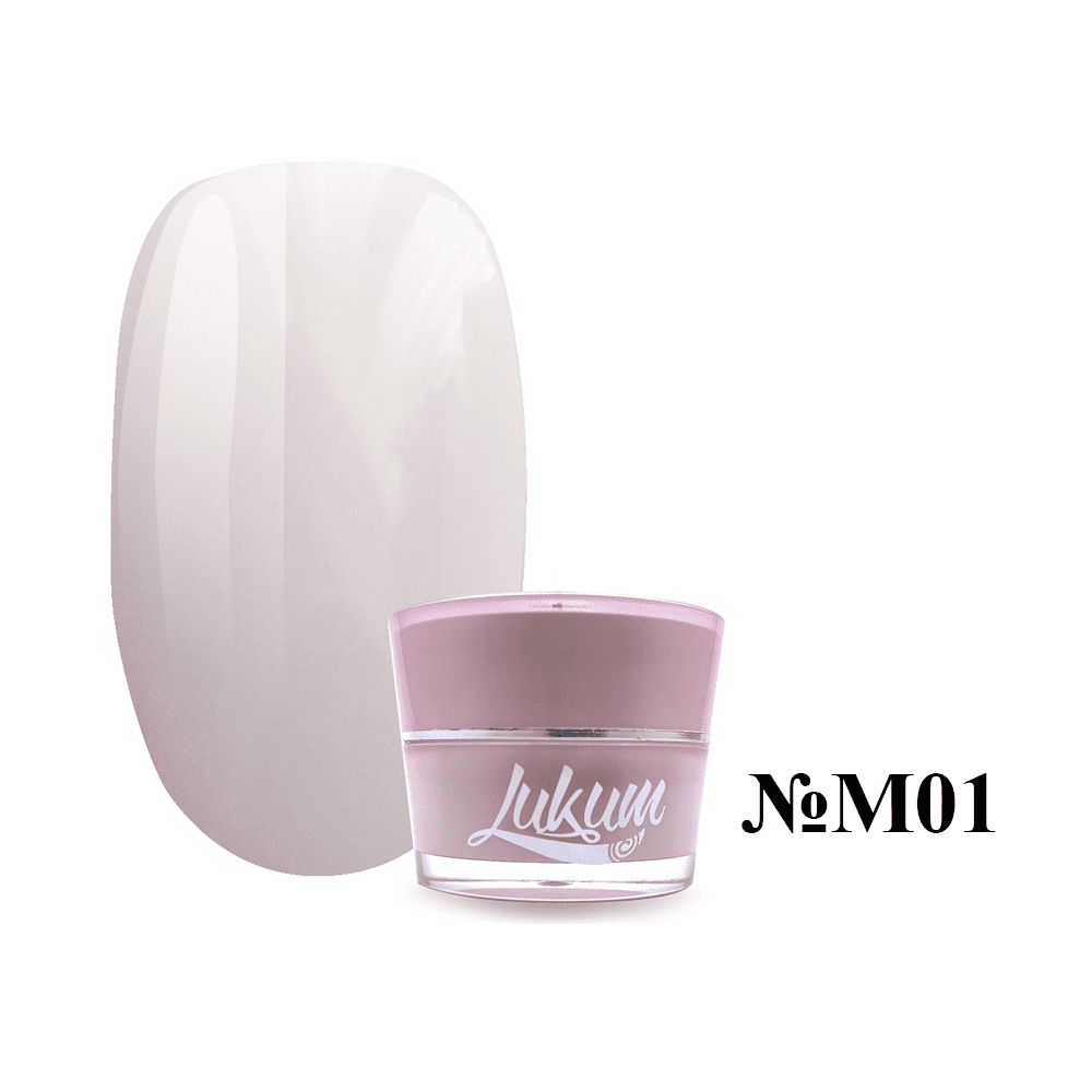 

Lukum Milk Rubber Cover Base M01 - молочная камуфлирующая каучуковая база, 5 мл