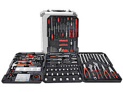 Набір ключів в чемодані 187 елементів Польша Набор ключей с трещотками + рожковие ключи + Молоток + Ножниці