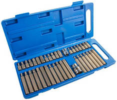 Набір біт 40шт, Комплект бітів IMBUS TORX SPLINE Біти, шестигранники, зірочки, 12-ти гранні зірки