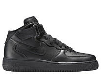 Оригінальні Кросівки Nike Wmns Air Force1 Mid '07 Leather "Black" 366731-001