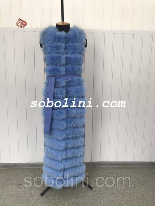 Реальне фото жилета з песця, фото 1