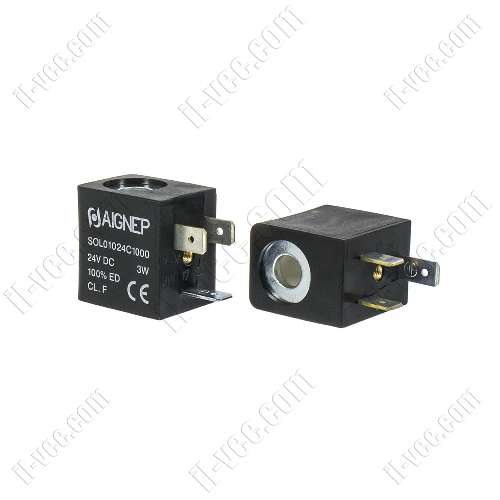 Котушка пневморозподільника Aignep SOL01024C3000 24VDC 2W