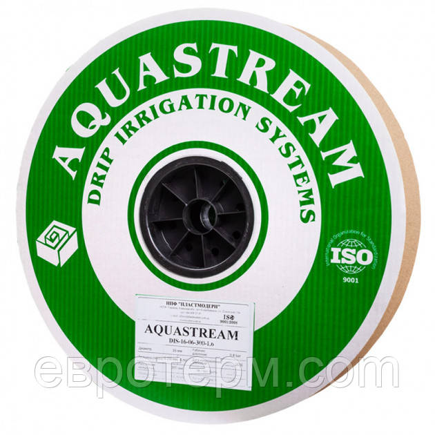 Крапельна стрічка AQUASTREAM 2000 м, 30 см, 6 mil, 1 л/год краплинний полив, крапельне зрошення