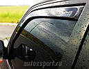 Дефлектори вікон (вітровики) Renault Sandero 2008-> 5D 4шт (Heko), фото 6