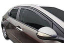 Дефлектори вікон (вітровики) Renault Sandero 2008-> 5D 4шт (Heko), фото 8