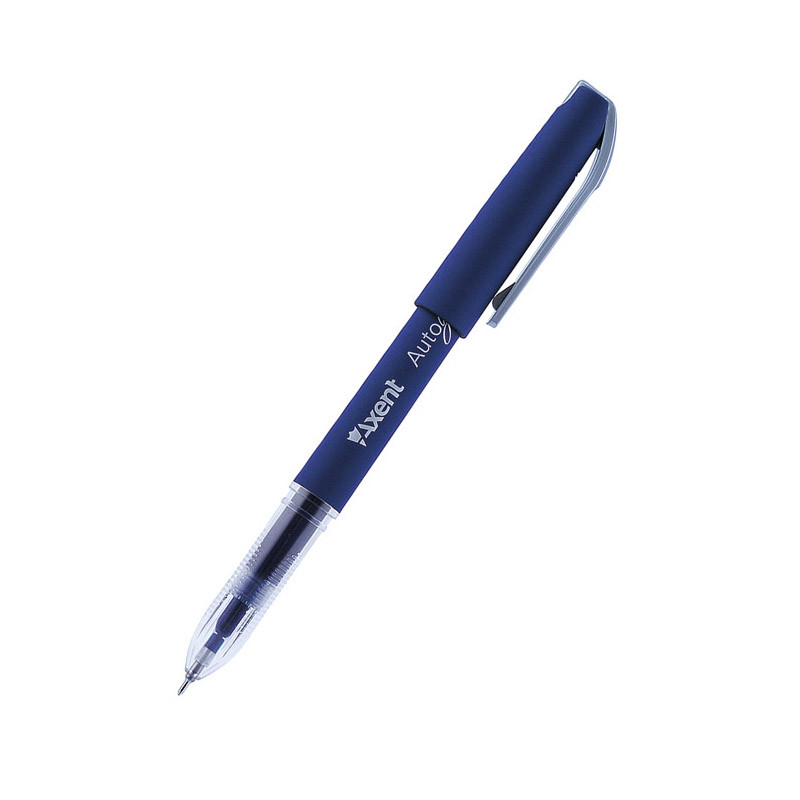 Ручка гелева Axent Autographe AG1007-02-A корпус синій, пише синім