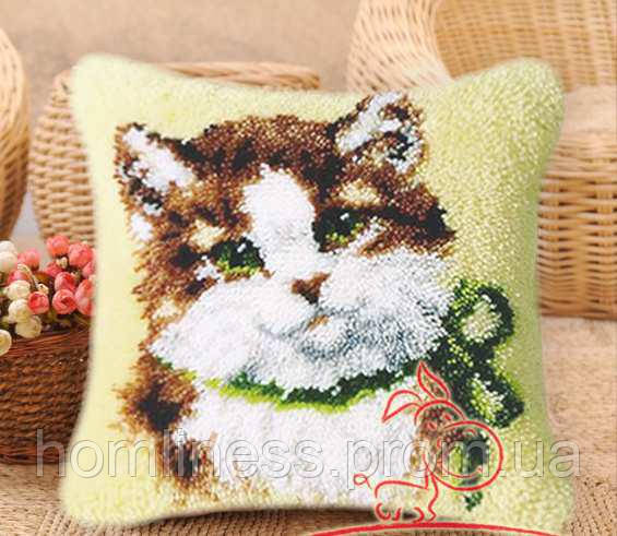 Набори для рукоділля (килимова техніка) подушка "Кіт"