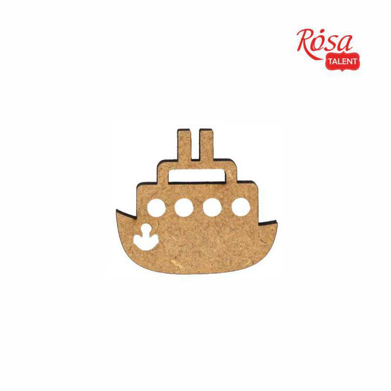 Мини-заготовка Корабль МДФ 4,7х4,2см 10шт, фото 1