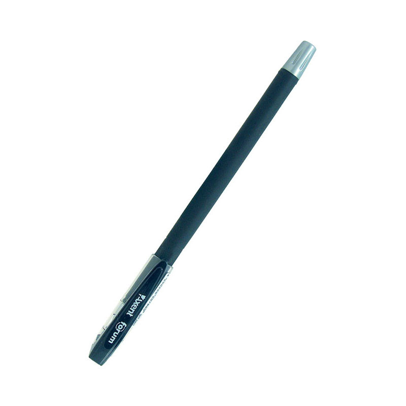 Ручка гелева Axent Forum AG1006-01-A корпус чорний, пише чорним