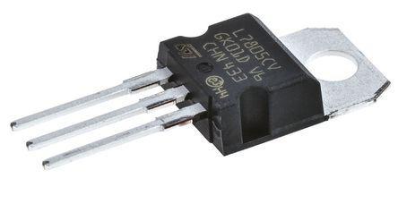 Мікросхема L7805CV, Стабілізатор напруги +5В, 1.5А, 4%, (0°C...+125°C), [TO-220] Оригінал