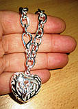 Срібний браслет "Ажурне серце" від студії LadyStyle.Biz, фото 3