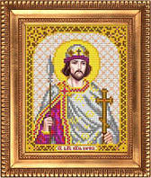 Схема для вышивки бисером, именная икона "Святой Благоверный Князь Борис" И-5139