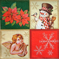 Серветка для декупажу 33х33см, НГК-6