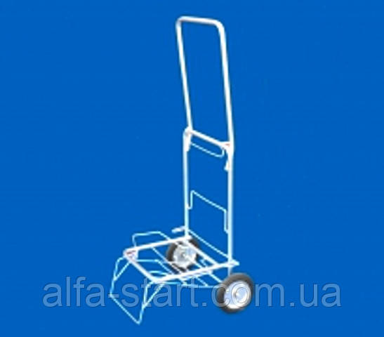 Металлическая хозяйственная тачка Кравчучка серого цвета на двух ...