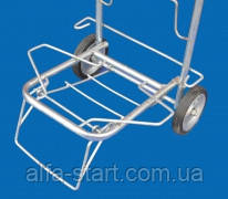 Металлическая хозяйственная тачка Кравчучка серого цвета на двух ...