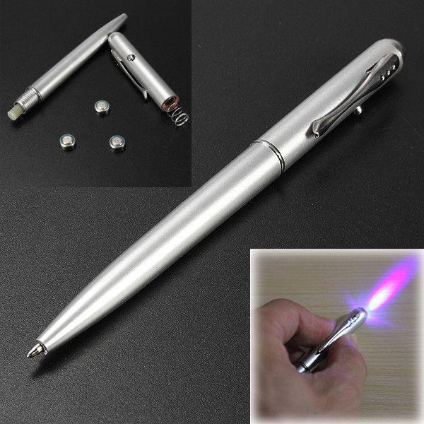 Ручка невидимка с фонариком ультрафиолетовым - фото 1 - id-p672693945