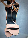 Viva літо! жіночі стильні босоніжки каблук 10 см шкіра чорні замшеві туфлі Viva-стиль!, фото 2