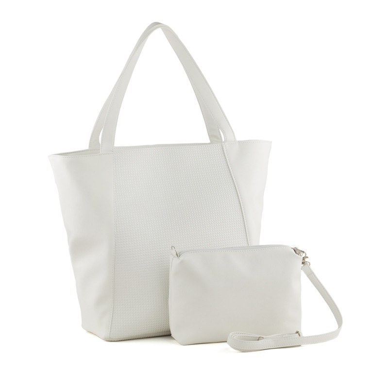 Сумка-шопер білий флай і білий фараон, фото 1