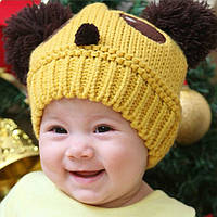 Детская шапочка «Panda» (жёлтая)