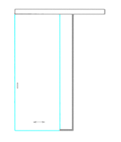SSGA-8 Раздвижная дверь из стекла - Стеклянная раздвижная перегородка